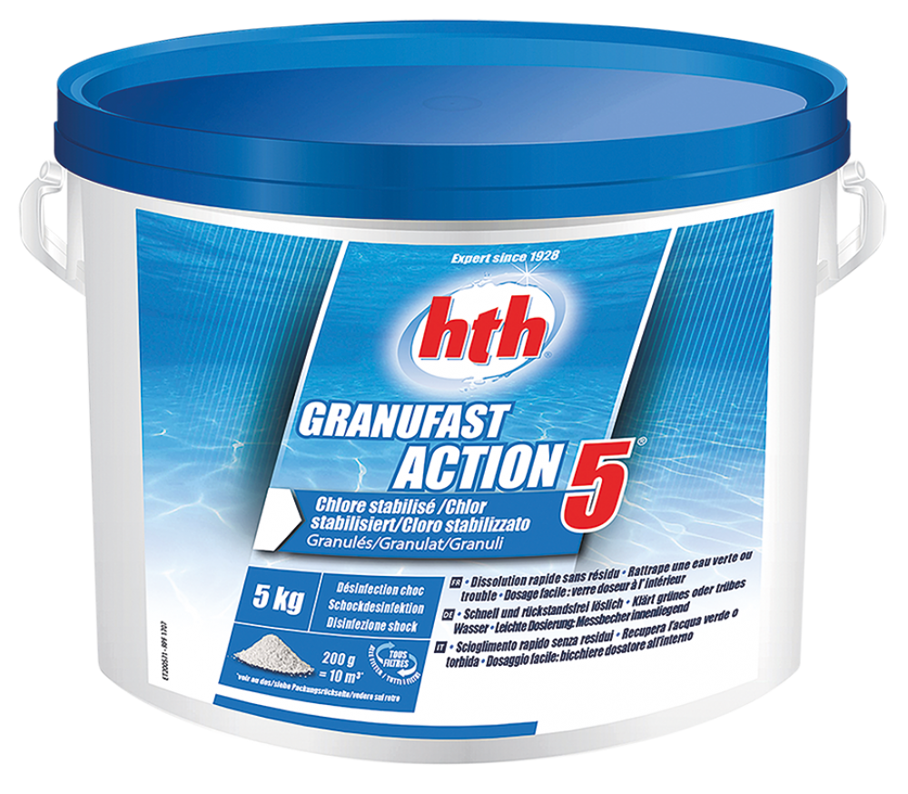 HTH Granufast Action 5 5kg - Chlorine Granules